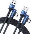 USB A auf USB C  Kurz 50cm,1m,2m USB C Kabel 90 Grad Winkel Schnellladekabel 60W