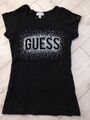 Guess Shirt Gr.XS - schwarz - Glitzer 