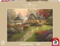 Schmidt Puzzle 58463 Thomas Kinkade, Haus mit Brunnen, 1000 Teile, ab 12 Jahre