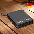 Elektronische Kaffeewaage mit Timer, wiederaufladbare Smart-Kaffeewaage, LED-Anz