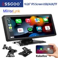 Tragbarer Autoradio Wireless Apple Carplay Android Auto FM USB AUX TF Bluetooth