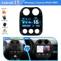 128G Carplay Autoradio Android 15 Für Jeep Compass 2010-16 GPS Navi DAB+ WIFI BT