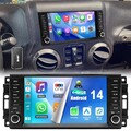 DAB+ 4+64G 7" Autoradio Für Jeep Dodge Chrysler Apple Carplay Android14 GPS Navi