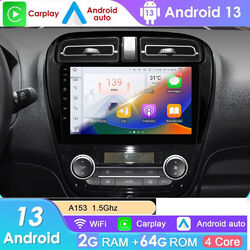 64GB Android 13 Autoradio GPS Nav CarPlay BT FM Für Mitsubishi Mirage Space Star