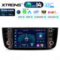 XTRONS Android 14 Autoradio 4G 64G AKM DSP GPS Navi WIFI für Fiat Punto Linea