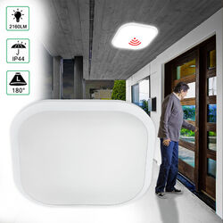 LED Sensorlampe Deckenlampe Deckenleuchte 24W mit Radar Bewegungsmelder Weiß A++