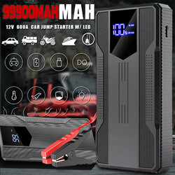 Auto KFZ Starthilfe Jump Starter 12V 99900mAh Ladegerät Booster Power Bank PKW