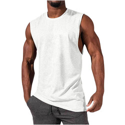 Ärmelloses Muskel-T-Shirt Für Herren Solides Bodybuilding-Tanktop Heißes C8