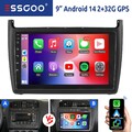 2+32G Andriod 14 Autoradio Apple Carplay Für VW Polo 5 6R 6C 2011-2017 Navi WIFI
