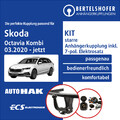 Für SKODA Octavia Kombi IV Typ NX5 / PV5 03.20- AHK starr +7pol spez. E-Satz TOP