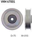 SKF Umlenk-/Führungsrolle Keilrippenriemen VKM 67001 für DAIHATSU TERIOS MATERIA