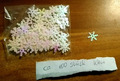 100 Pailletten Schneeflocke ca. 13 mm weiß ** Streudeko Deko Weihnachten basteln