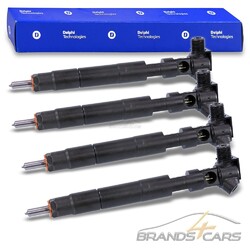 4x DELPHI EINSPRITZDÜSE INJEKTOR FÜR INFINITI Q50 50-D### FÜR COMMON-RAIL-SYSTEM, INJEKTOR MIT DICHTRING ###
