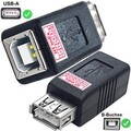 USB 2.0 Hi-Speed Adapter A Buchse auf B Buchse USB Kupplung Verlängerung GUT