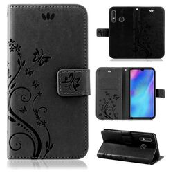 Huawei Handy Tasche Handyhülle Schutz Hülle Blumen Flip Cover Buch Case Etui