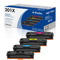 4x Toner Kompatibel für HP 201X 201A CF400X Color Laserjet Pro MFP M277dw M277n