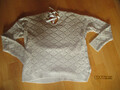 toller Pullover FGR M 40/42 beige in Strickoptik mit Bändern sehr bequem warm