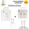 ORIGINAL Apple 20W USB-C Adapter Netzteil Ladegerät 1m 2m Kabel 17 Air Pro Max