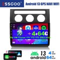 64G Android 13 Autoradio Carplay BT GPS Navi für VW Touran 1T1 1T2 1T3 2003-2010