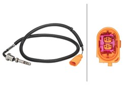 nach Rußpartikelfilter HELLA 6PT 358 181-001 Sensor, Abgastemperatur für AUDI