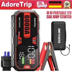 AdoreTrip 6000A Auto KFZ Starthilfe Jump Starter Ladegerät Powerbank Supersafe