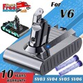 9500mAh Akku für Dyson V6 DC61 DC62 SV05 SV06 SV03 SV04 SV08 6.0Ah / 2x Filter