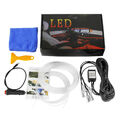 RGB LED Auto Innenraum Glasfaser Neon Draht Streifen Atmosphäre Lichter Kit DHL