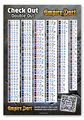 Empire Dart Dart-Poster "Check Out - Double Out" Tabelle DIN A1