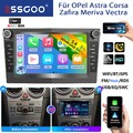 Android 14 2+64G Autoradio Carplay GPS WiFi Für Opel Astra H Corsa C D Combo DAB