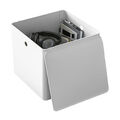 Ikea KUGGIS Kunststoff Aufbewahrungsbox, ein Loch Griff, weiß 30x30x30cm