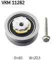 Spannrolle Zahnriemen SKF VKM 11282 60mm für VW GOLF 8 CD1 DA1 Variant CG5 DB5 7
