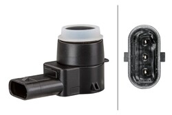 6x Sensor Einparkhilfe HELLA 6PX 358 141-071/6x für MERCEDES KLASSE W221 V221 SL