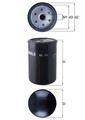 Kraftstofffilter MAHLE KC 24 Anschraubfilter für RENAULT GAZ DEUTZ GAZELLE 76mm