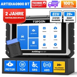 TOPDON Artidiag900 BT Profi KFZ OBD2 Diagnosegerät Scanner 28 Service ECU Coding