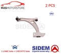 LINKS RECHTS QUERLENKER SATZ VORNE NIEDRIGER SIDEM 37058 2PCS H NEU OE QUALITÄT
