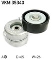 SKF Spannrolle, Keilrippenriemen VKM 35340 für ALFA ROMEO CHEVROLET