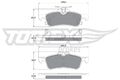 Tomex Brakes TX 15-79 Bremsbelagsatz, Scheibenbremse für DAIHATSU TOYOTA