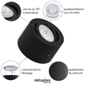 LED Aufbaustrahler dimmbar Alu schwenkbar 230V Spot schwarz Leuchte Deckenlampe
