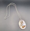 Venezianerkette mit Perlmuttanhänger (Abalone-Muschel) in 925er Sterlingsilber