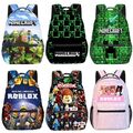 Kinder Jungen Mädchen Roblox Rucksack Backpack Schultasche Schulrucksack Ranze'