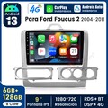 DAB+128GB Android14 Autoradio GPS Nav Carplay Für Ford Focus MK2 MK II 2004-2011