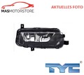 NEBELSCHEINWERFER TYC 19-15225-01-2 I FÜR VW TRANSPORTER CARAVELLE VI