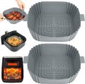 2PCS Silikonform Heißluftfritteuse Für Cosori, Silikoneinsatz Für XXL Friteuse 