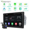 Doppel DIN 10" Qled Touchscreen Android 13 8Kern 6+64 Autoradio GPS Navi CarPlay