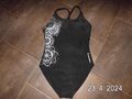 Badeanzug von Aqua Sphere  Gr. 42, schwarz, silberne Farbnuancen, top Outfit!