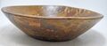 Antik Wooden Rund Geschirr Teig Kneten Parat Schale Original Alt