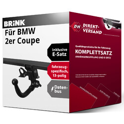 Für 2er Coupe Typ F22 (Brink) Anhängerkupplung abnehmbar + E-Satz 13pol topJetzt 50€* sparen mit Code: PKW25