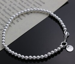 925 Silber Armkette Armband Armkettchen "PERLEN-ZAUBER" in Silber - Edelschmuck