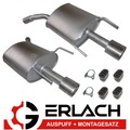 Auspuff links + rechts für Opel Vectra C 2.0i 16V 2.2i 16V 3.2i 24V 5887