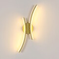 20W Modern LED Wandleuchte Warmweiß Wandlampe Schlafzimmer Metall Flurlampe Gold